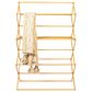 Household Essentials Oversized Clothes Drying Folding Rack with 11 Dowels in Natural, , large