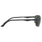 Rayban Glasses Sunglasses with Green Lenses in Polished Black, , large