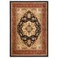 Safavieh Lyndhurst LNH330 8" x 10" Black and Red Area Rug, , large