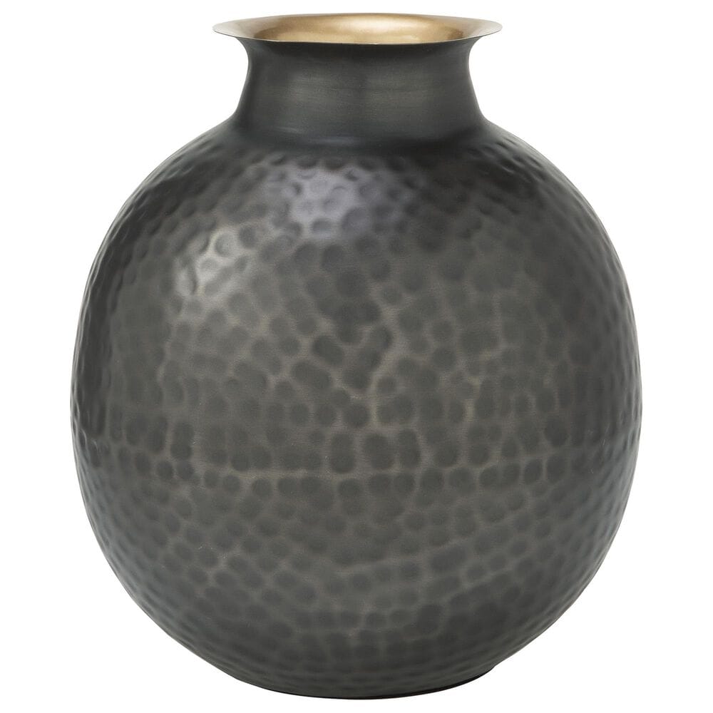 Ashley Woody 11.75" Vase in Pewter and Gold, , large