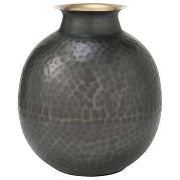 Ashley Woody 11.75" Vase in Pewter and Gold, , large