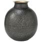 Ashley Woody 11.75" Vase in Pewter and Gold, , large