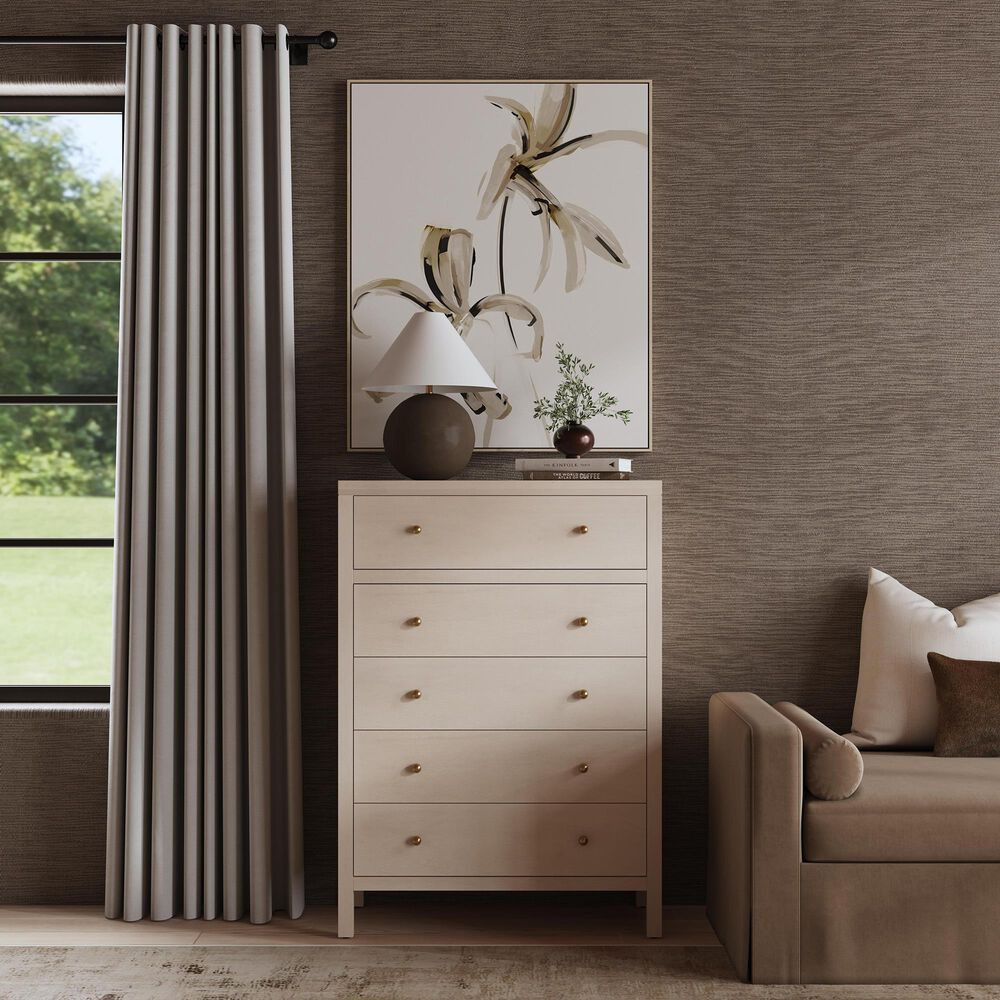 Butler Specialty Company Nora 5-Drawer Tall Dresser in Antique Taupe, , large