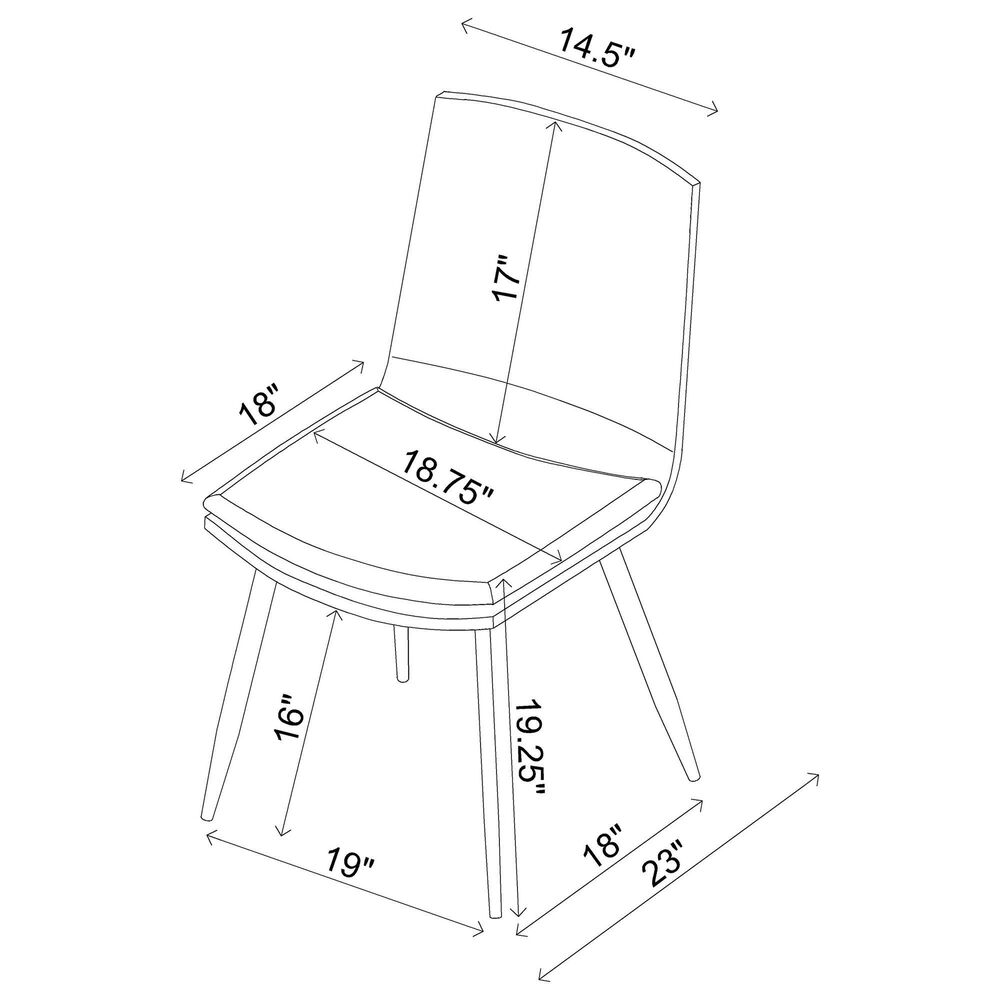 Pacific Landing Ortega Side Chair in Coffee, , large