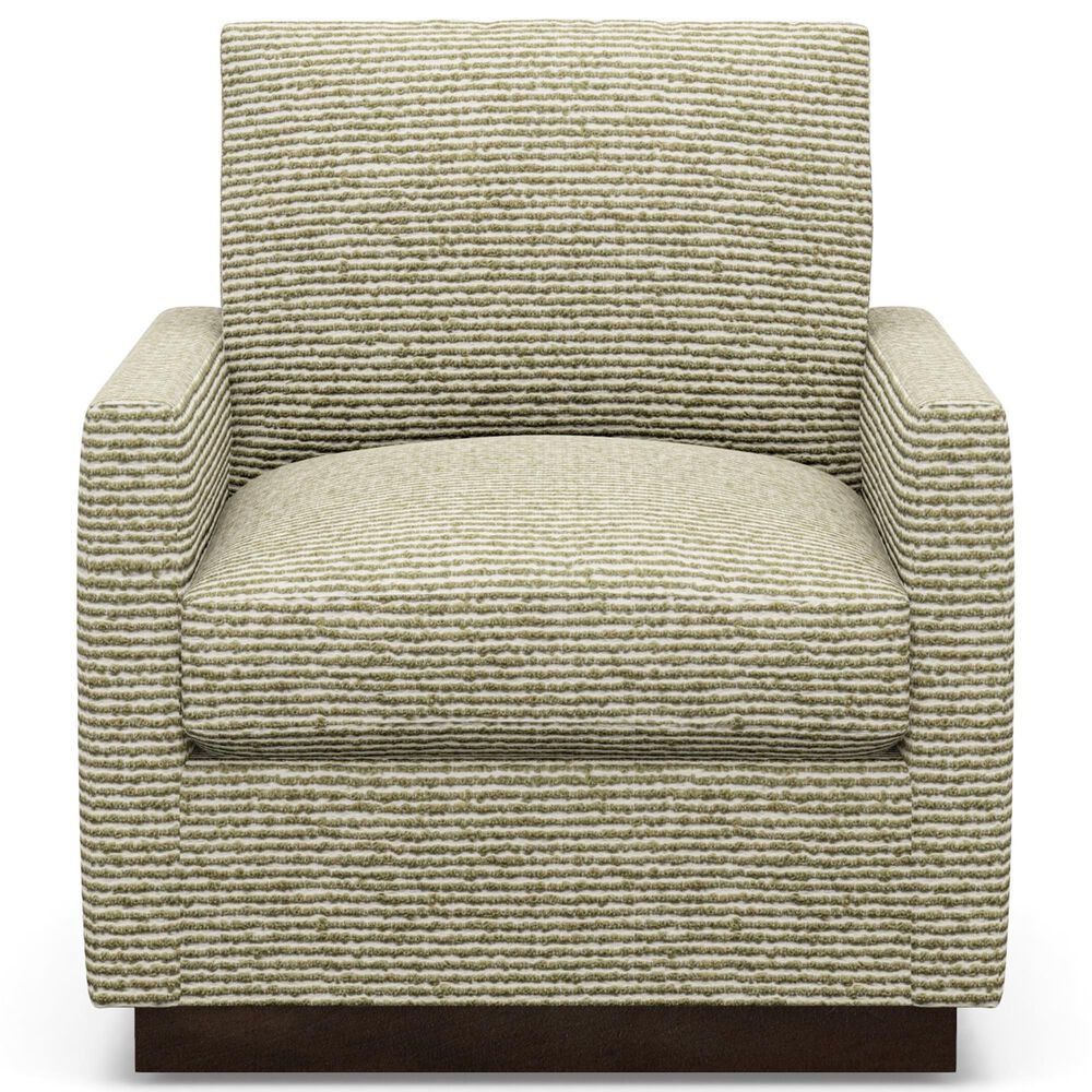 Lexington Furniture Meadow View Swivel Chair in Green and Off White Stripe, , large