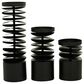 Maple and Jade Pillar Candle Holder in Black (Set of 3), , large
