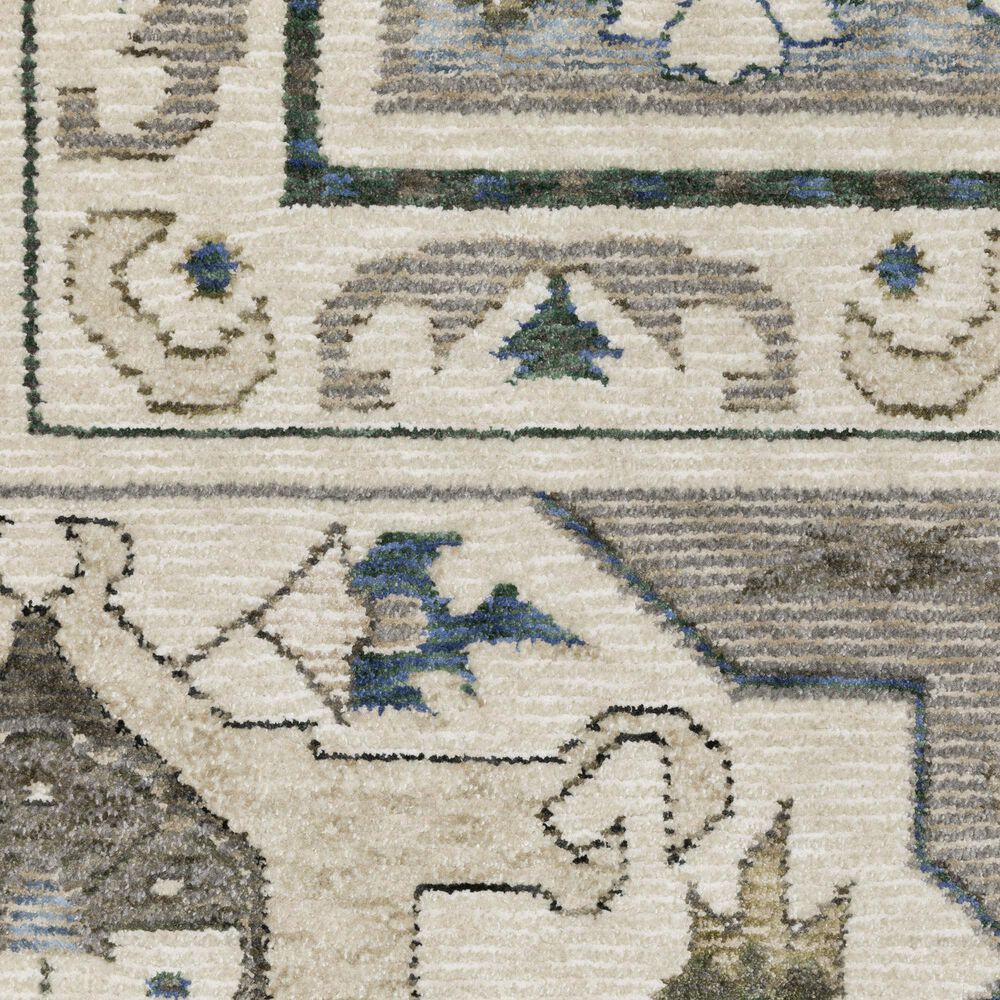 Oriental Weavers Hastings HA04U 2&#39;3&quot; x 7&#39;6&quot; Ivory Runner, , large
