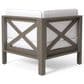 Hearth and Haven Brava 4-Piece Outdoor Sectional Set in White, , large