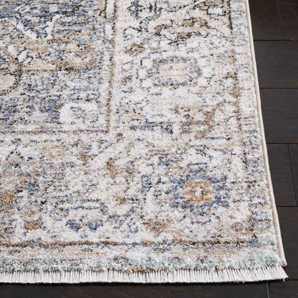 Safavieh Jasmine JSM314F 4&#39;5&quot; x 6&#39;5&quot; Grey and Blue Area Rug, , large