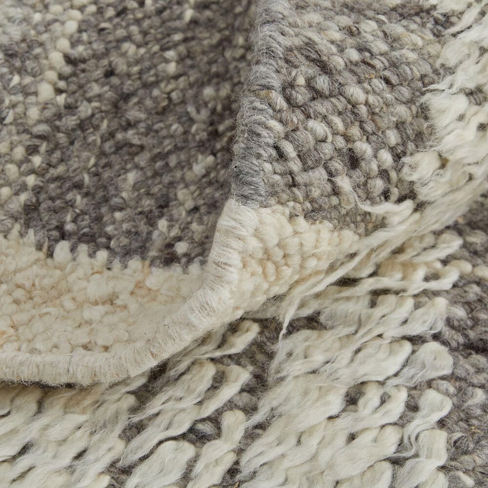 Feizy Ashby 8906F 2&#39;6&quot; x 8&#39; Ivory and Gray Runner, , large