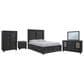 Millenium Foyland 5-Piece Queen Bedroom Set in Black and Brown, , large