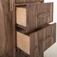 Fallridge Balam 5-Drawer Gentleman Chest in Stained Brown, , large
