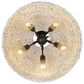 Golden Lighting Rue 5-Light Pendant in Matte Black, , large