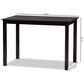 Baxton Studio Evelin Dining Table in Espresso Brown - Table Only, , large