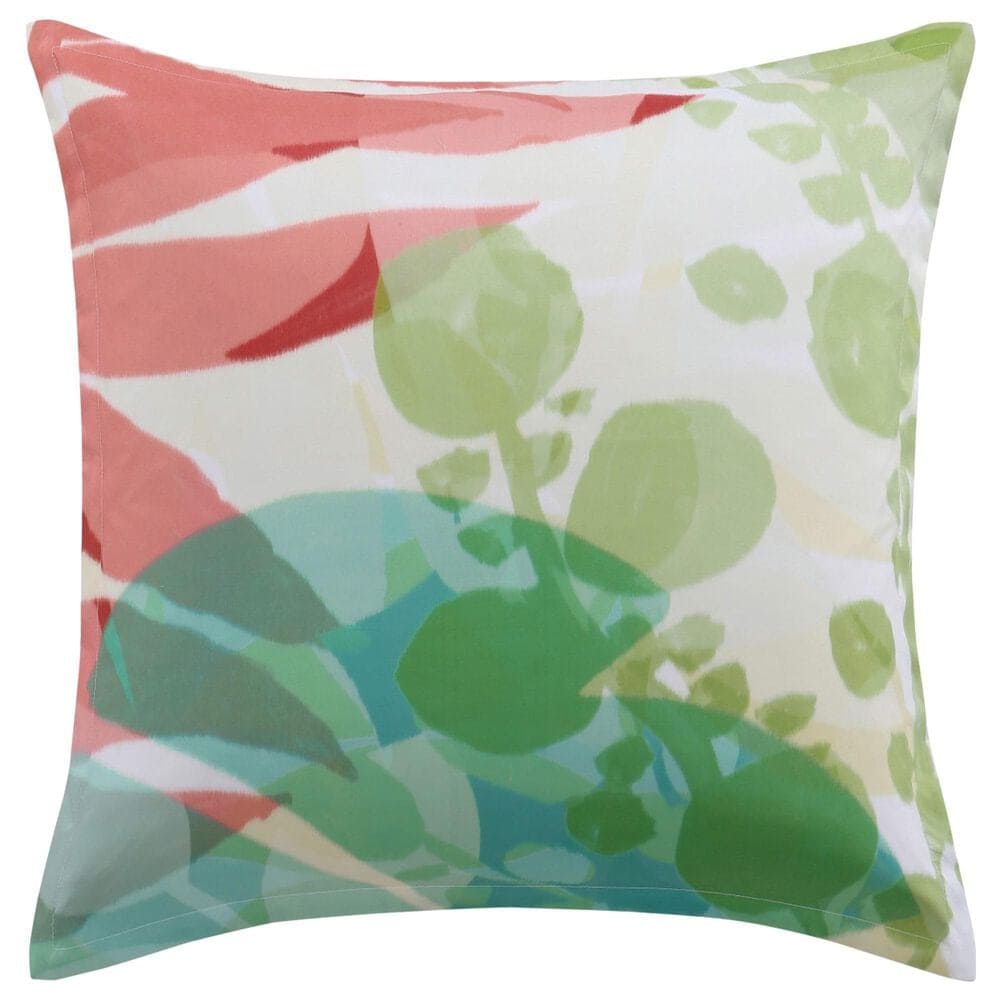 J. Queen New York Tiki 26" Square Euro Pillow Sham in Fuchsia, , large