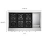 KitchenAid 48" Gas Cooktop in Stainless Steel, , large