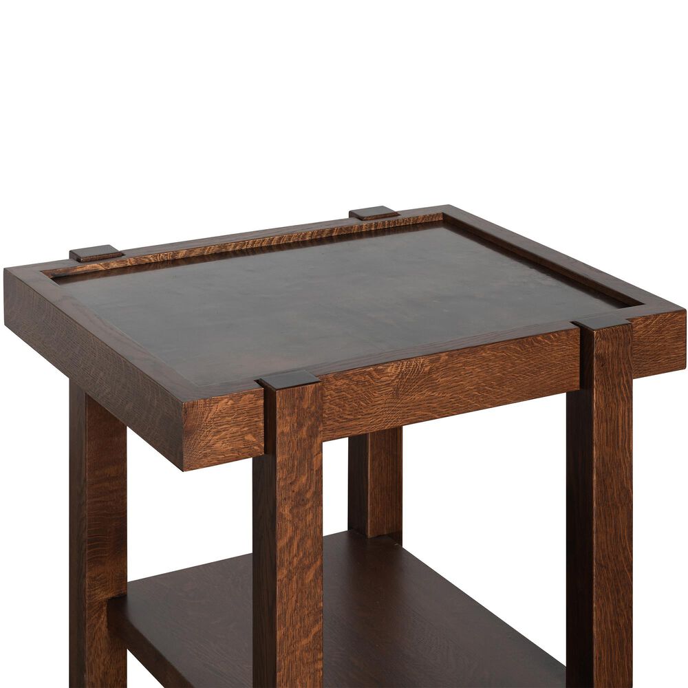 Stickley Furniture Durant Copper Side Table in Lodge and Copper, , large