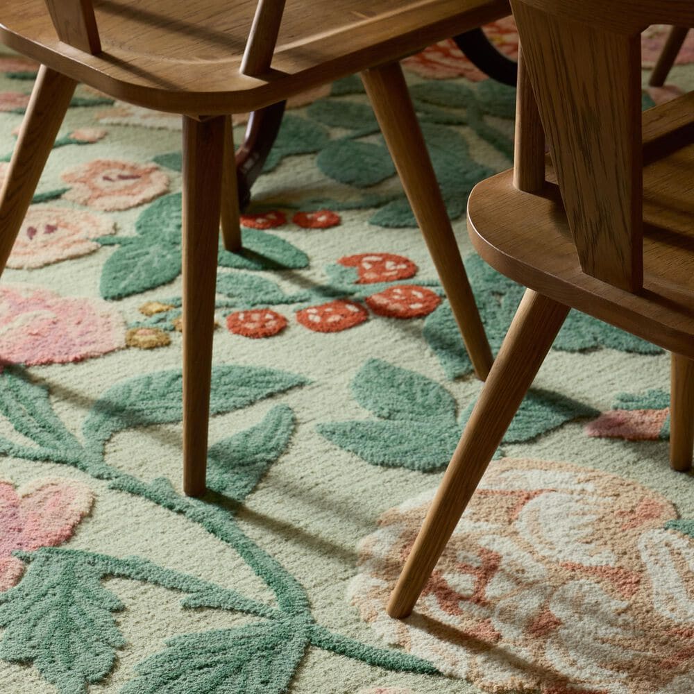 Rifle Paper Co. x Loloi Highgrove Mint 5&#39; x 7&#39;6&quot; Area Rug, , large