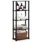 HOMLUX 5-Tier Display Rack in Dark Cherry and Black, , large