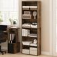 HOMLUX 6-Tier Free Standing Open Storage Bookcase in Amber Pine, , large