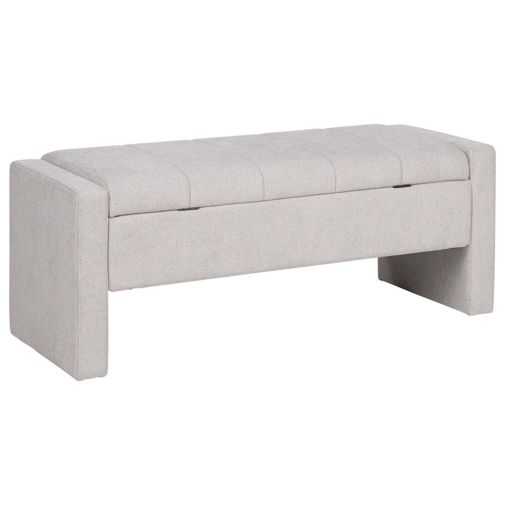 Ashley Akselman Storage Bench in Gray, , large
