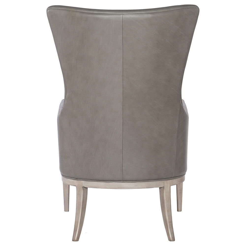 Hooker Furniture Kyndall Leather Club Chair in Grey, , large
