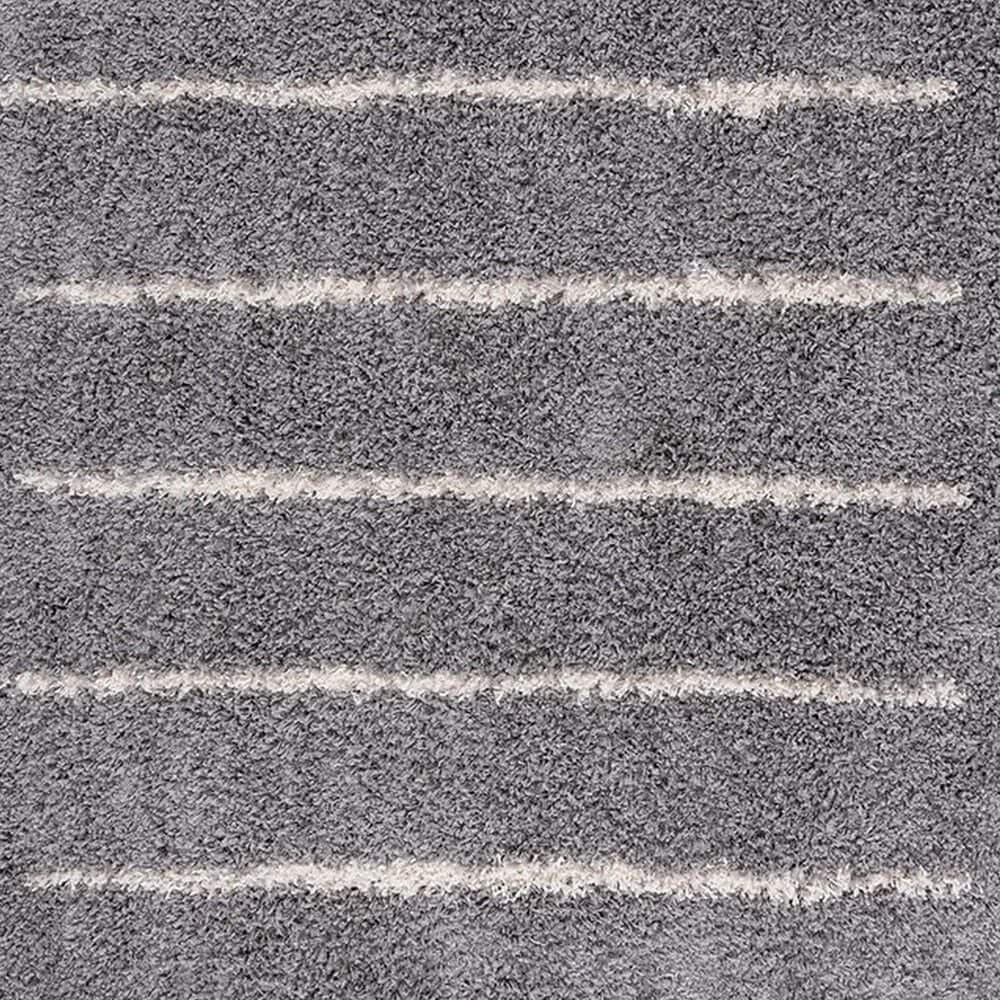 Safavieh Venus Shag VNS604J 2&#39;2&quot; x 12&#39; Grey and Ivory Runner, , large