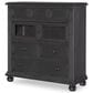 Legacy Classic Vintage Market Glass Door 6-Drawer Chest in Kettle Black, , large