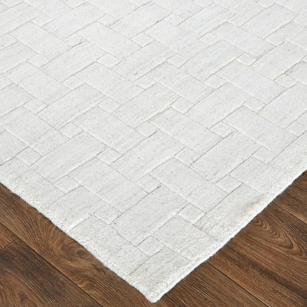 Feizy Redford 3&#39;6&quot; x 5&#39;6&quot; White Area Rug, , large