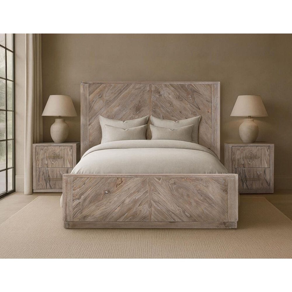 Fallridge Balam King Platform Bed in White, , large