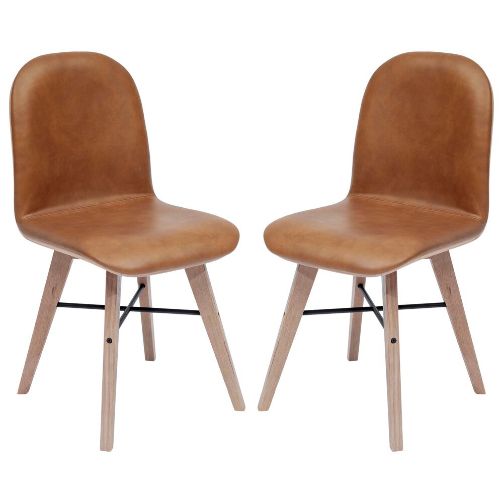 Moe's Home Collection Napoli Dining Chair in Brown (Set of 2), , large