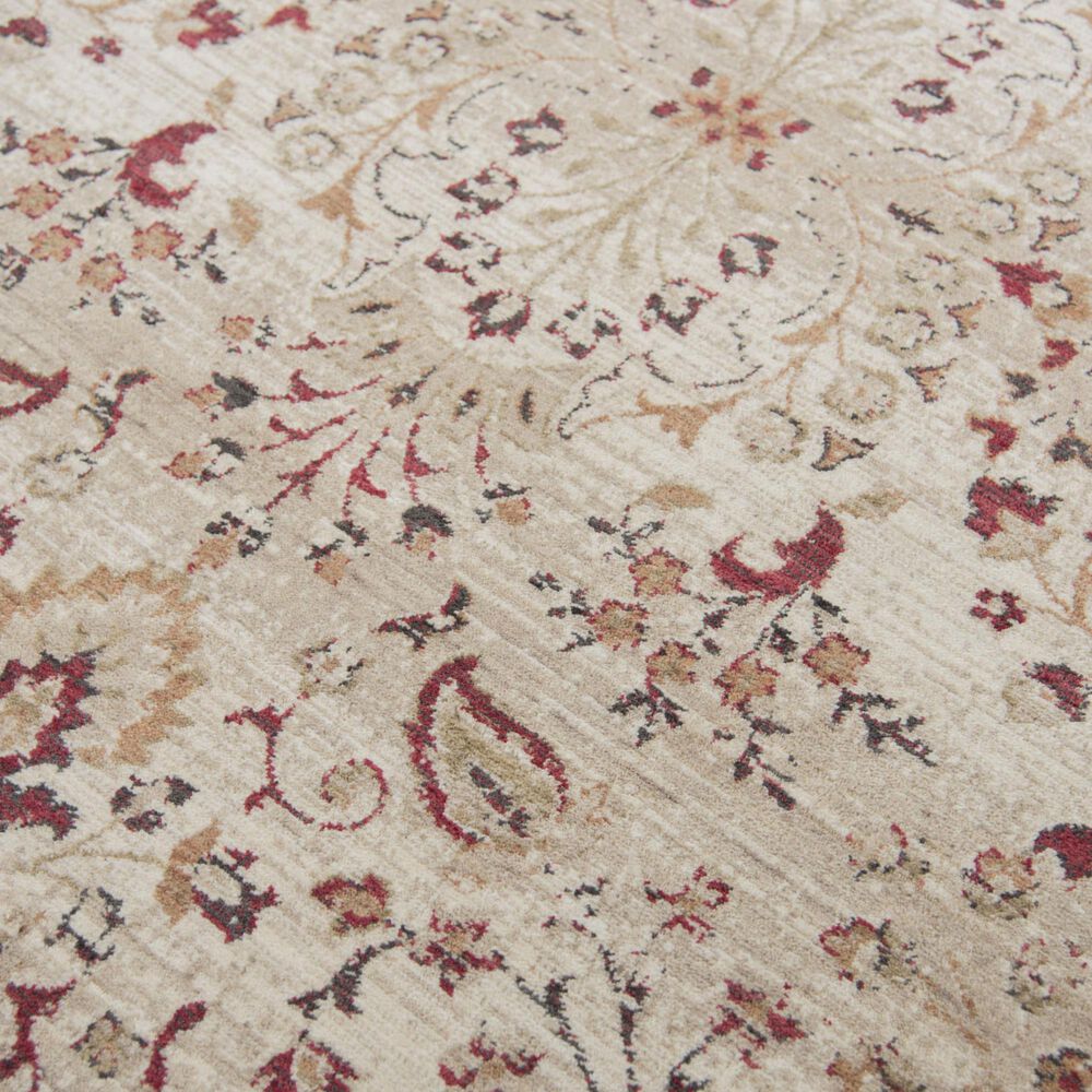 RIZZY Gossamer Gold and Beige 4' x 6' Area Rug, , large