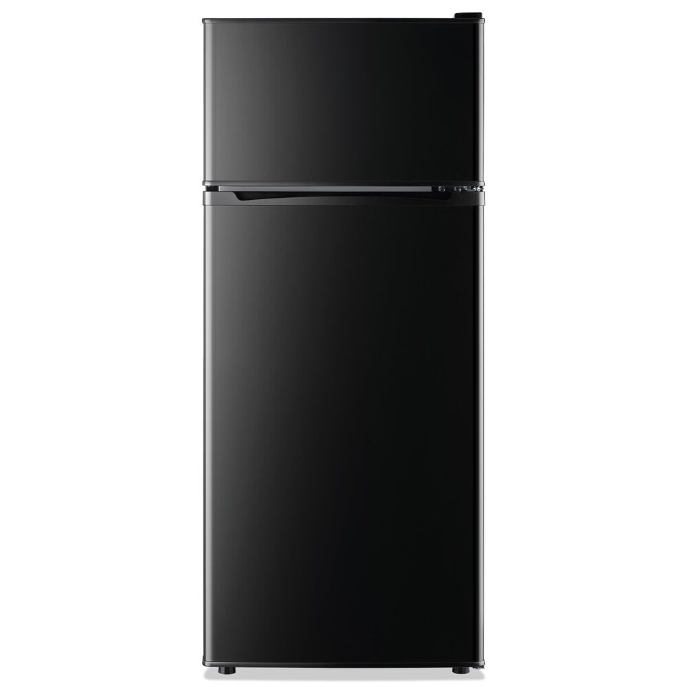 HOMLUX 4.5 Cu. Ft. Mini Upright Refrigerator with 1 Cu. Ft. Top Freezer in Black, , large