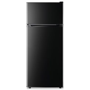 HOMLUX 4.5 Cu. Ft. Mini Upright Refrigerator with 1 Cu. Ft. Top Freezer in Black, , large
