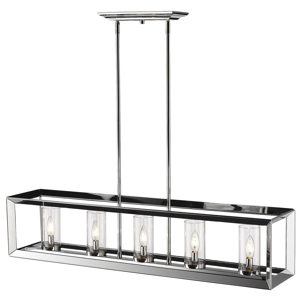 Golden Lighting Smyth 5-Light Linear Pendant in Chrome, , large
