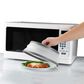 HIC Kitchen Collapsible Microwave Food Cover in Black and White, , large