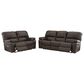 Ashley Leesworth 2-Piece Power Reclining Living Room Set in Dark Brown, , large