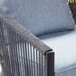 Ashley Bridges Beach 4-Piece Patio Conversation Set in Gray, , large
