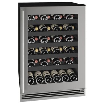 U-Line 24" Built-in Wine Refrigerator in Stainless Frame, , large