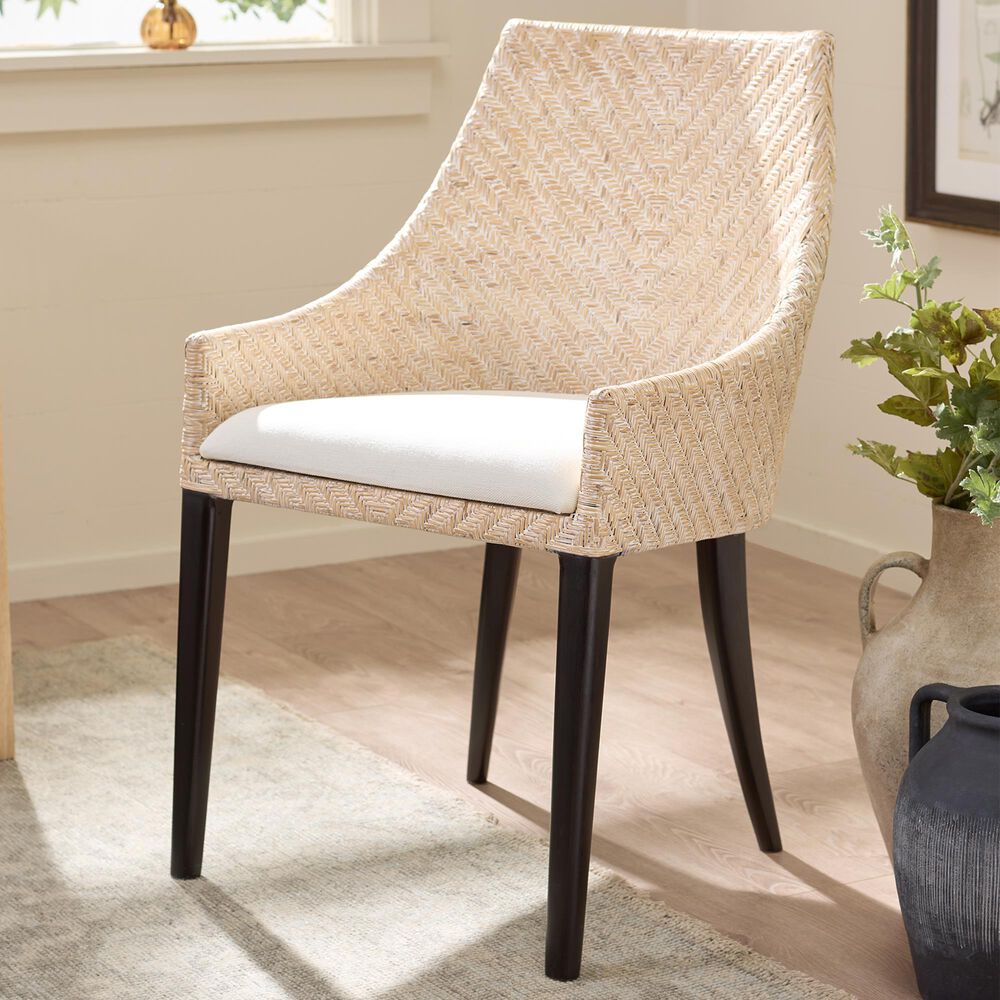 Safavieh Riko Arm Chair in Ivory, , large