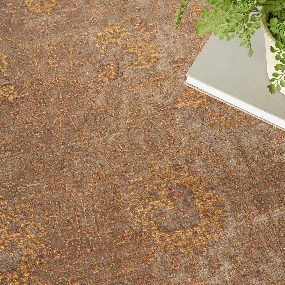 Nourison Luxurious 5&#39;3&quot; x 7&#39;3&quot; Taupe Area Rug, , large