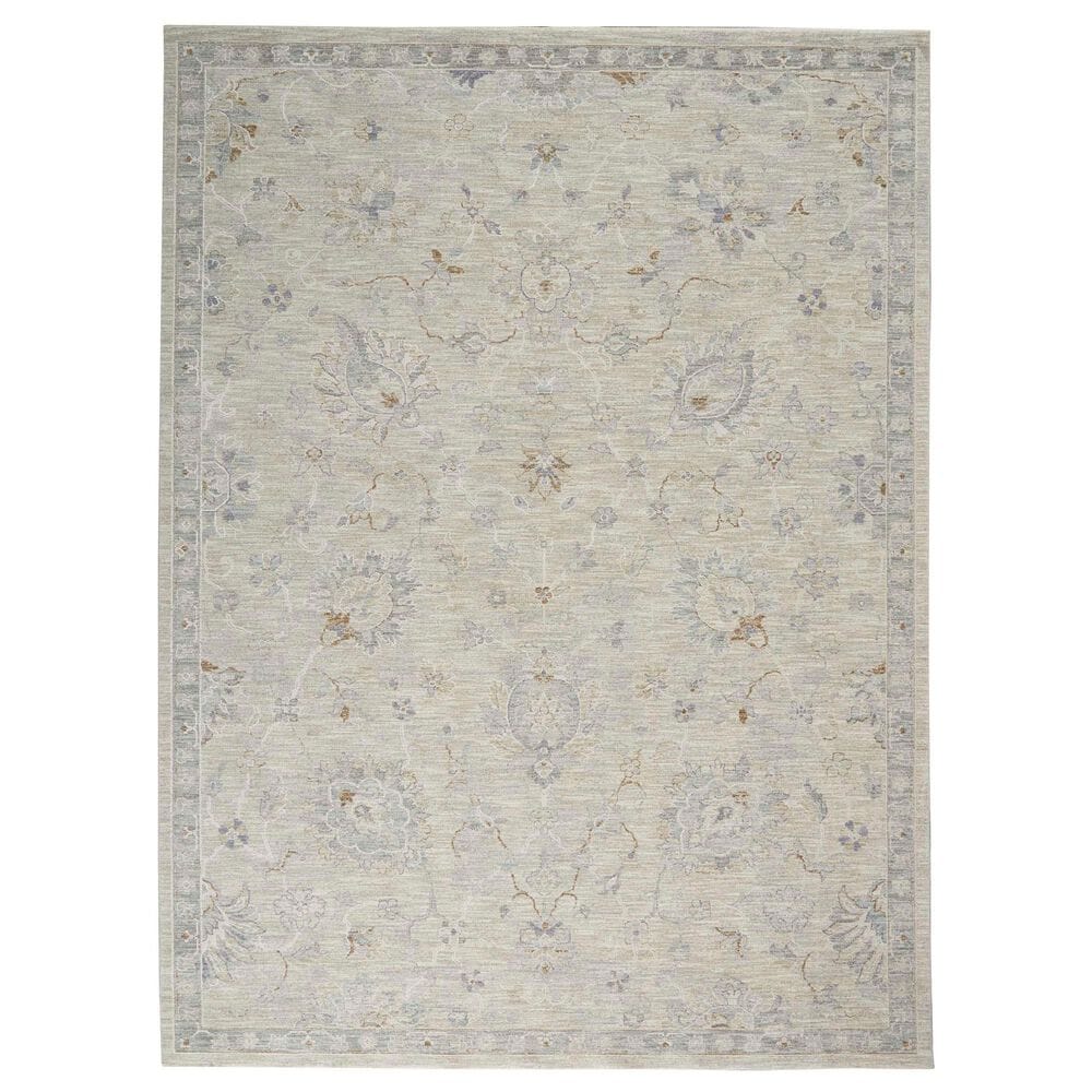 Nourison Infinite 9"3" x 12"7" Light Grey Area Rug, , large