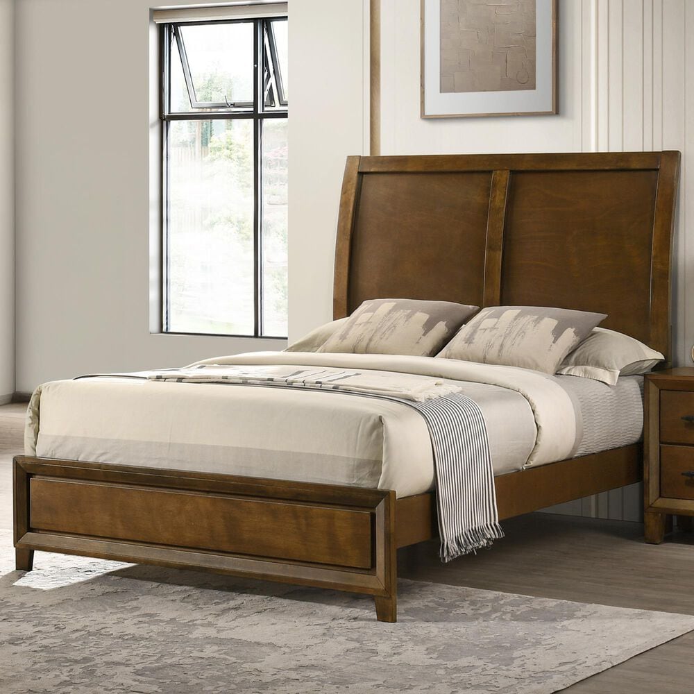 New Heritage Ballard Twin Panel Bed in Walnut, , large