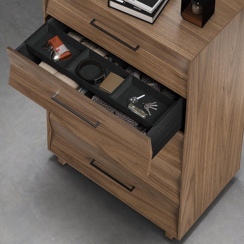 BDI Kava 4-Piece Queen Bedroom Set in Natural Walnut, , large