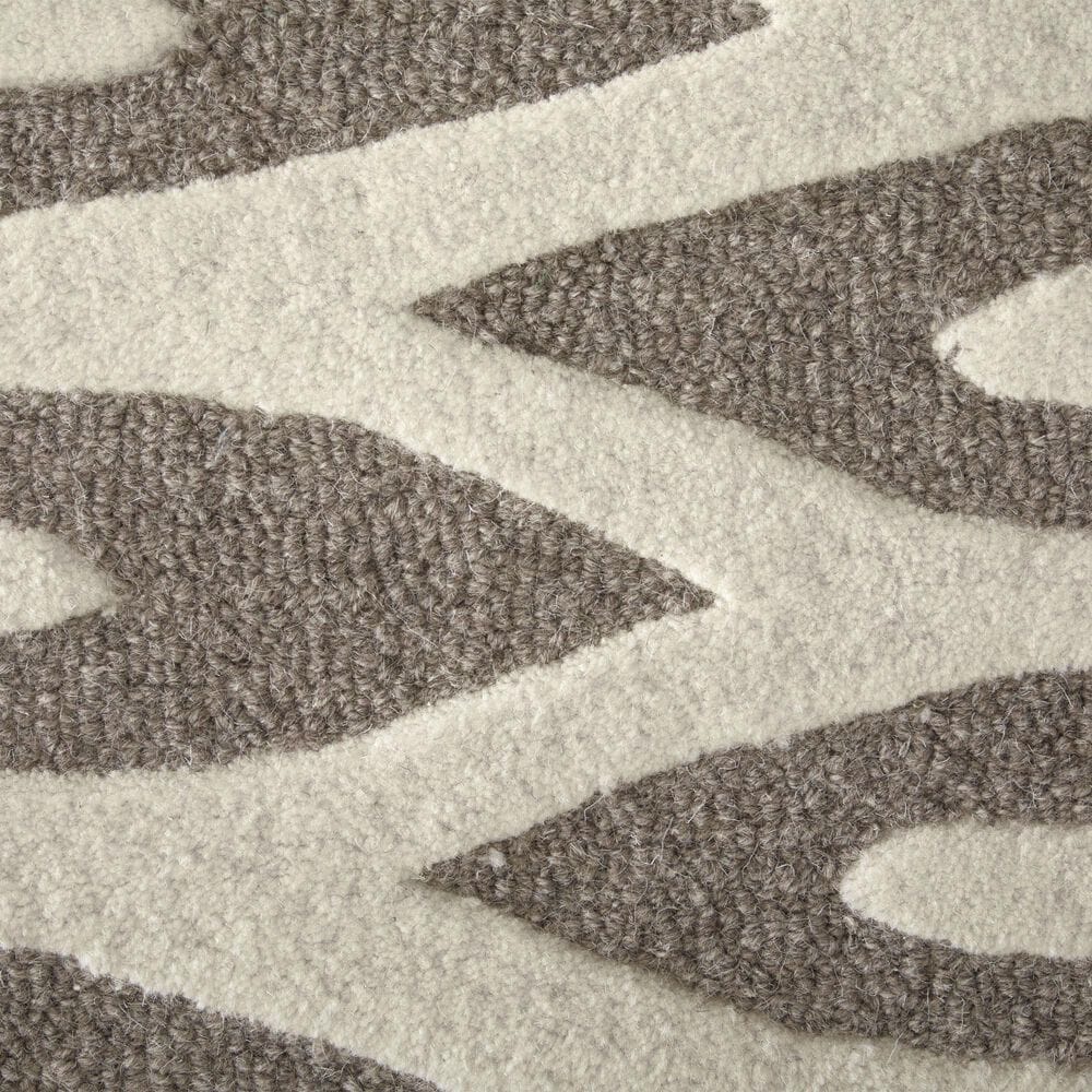 Feizy Kimball Taupe and Ivory 3&#39;6&quot; x 5&#39;6&quot; Area Rug, , large