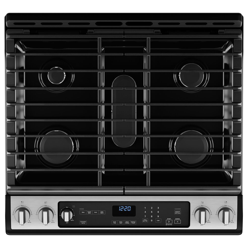 Whirlpool 5.8 Cu. Ft. Gas Range 7-in-1 Air Fry Oven in Fingerprint Resistant Stainless Steel, , large