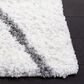 Safavieh August Shag 5"5" x 7"7" Ivory and Grey Area Rug, , large