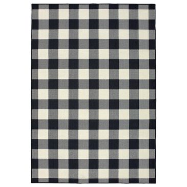 Oriental Weavers Marina 1932K 2"5" x 4"5" Black and Ivory Area Rug, , large