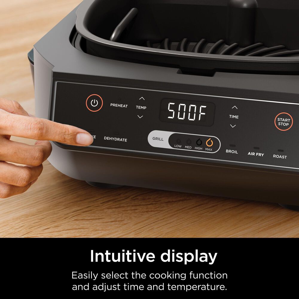 Ninja Foodi 6-in-1 Indoor Grill and 4-Quart Air Fryer in Black and Stainless Steel, , large