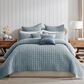 Levtex Cloud Waffle 3-Piece Full/Queen Quilt Set in Chambray, , large